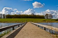 Jetty over the water near De Heen in Brabant