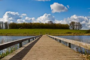 Steg über das Wasser bei De Heen in Brabant