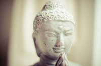 Buddha statue white stone