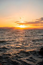 Lever de soleil sur la mer sur Leo Schindzielorz