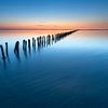 Coucher de soleil calme sur le Wad sur Ron ter Burg