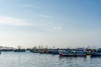 Vissersboten in de baai van Paracas