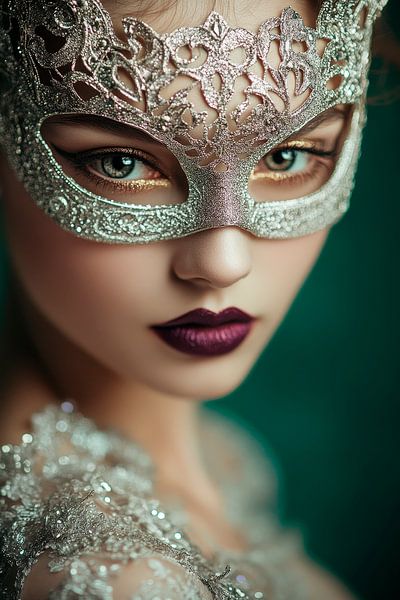Masked beauty in a noble light by Poster Art Shop