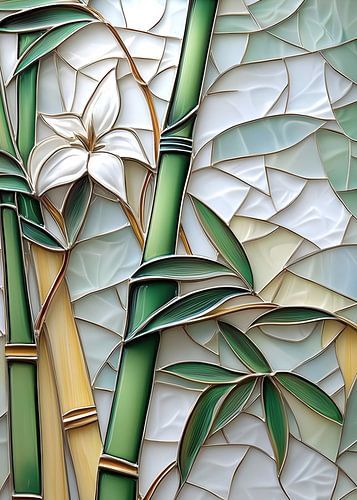 Stained glass bamboo
