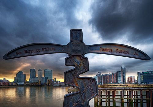 Blick auf Canary Wharf / London