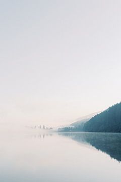 Titisee | Misty sunrise at lake in Germany | Travel photography wall art by Milou van Ham