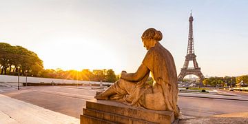 Trocadéro und der Eiffelturm in Paris von Werner Dieterich
