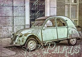 Oldtimer 2CV Citroen in Paris von Andrea Haase
