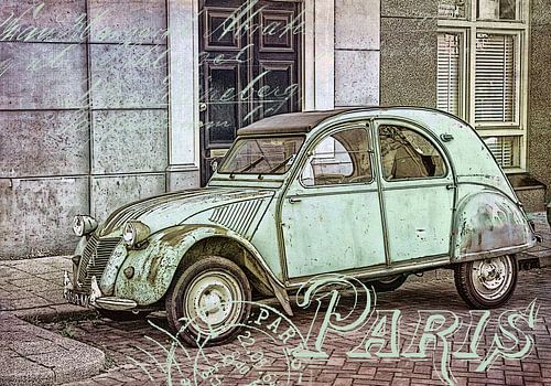 Oldtimer 2CV Citroen in Paris