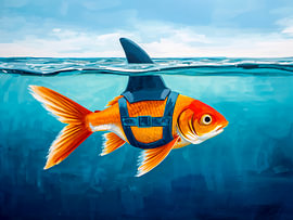 Ich bin ein Hai, aber eigentlich nicht – nur ein Goldfisch von Joseph S Giacalone Photography
