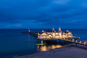 Seebrücke Sellin auf der Insel Rügen von Werner Dieterich