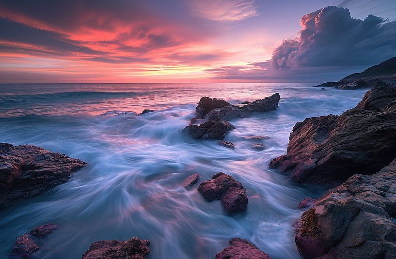 Atlantikküste in Portugal von fernlichtsicht