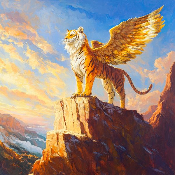 Der geflügelte Tiger des Himmels von Poster Art Shop