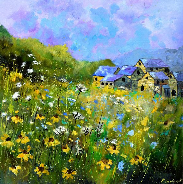 Blauwe daken van pol ledent