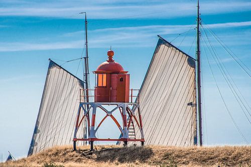 Tweemaster en de pier bij Stavoren in het zomerlicht