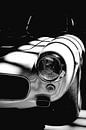 Ferrari 250 GT SWB Italian sports car front in black and white by Sjoerd van der Wal Photography thumbnail