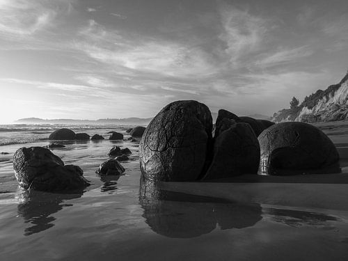 Verlaten Moeraki Boulders, Nieuw-Zeeland
