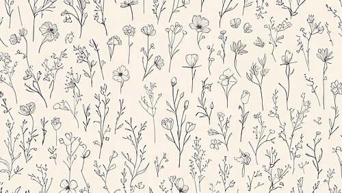 Motif botanique raffiné