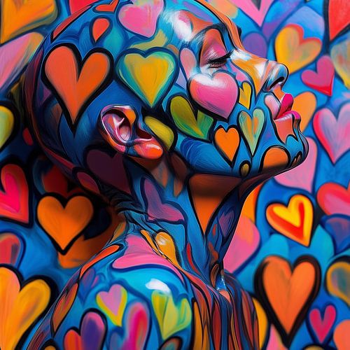 Submergé par l'amour et la couleur