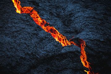 Cracked lava rock by Martijn Smeets