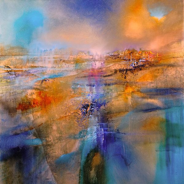 Pink light on the horizon by Annette Schmucker