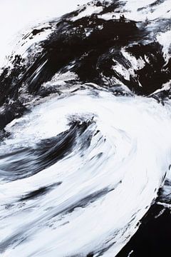 Wave in black and white by Poster Art Shop