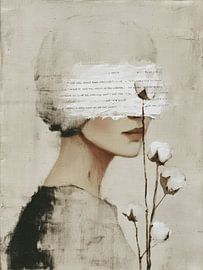 Japandi Portrait of Stillness by Japandi Art Studio