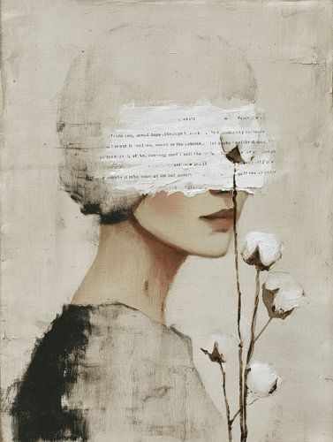 Japandi Porträt der Stille von Japandi Art Studio