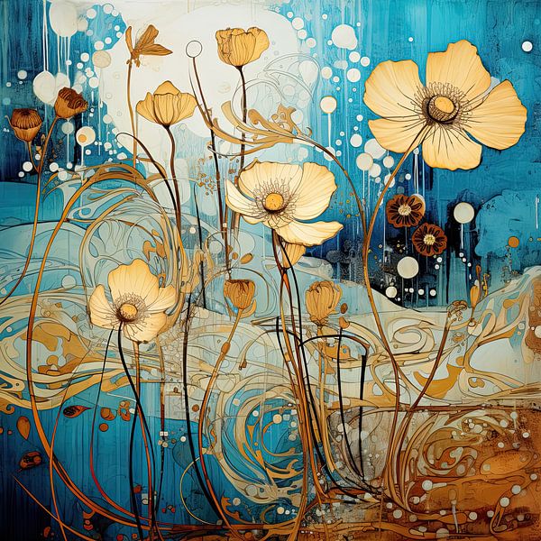 Abstract flowers by Imagine