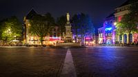 De Stadsmaagd op de fontein op de Brink van Deventer Overijssel. van Bart Ros thumbnail