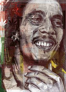 Abbildung von Bob Marley von Jos Hoppenbrouwers