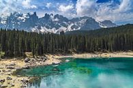 KARERSEE LAKE and mountain range by Melanie Viola thumbnail