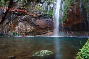 Waterval in Madeira von Michel van Kooten