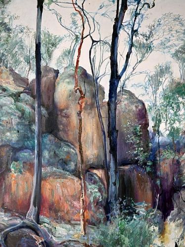 Aarde en de natuur vuur steen