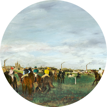 De race, Edgar Degas (ca. 1871–1872) van Atelier Liesjes