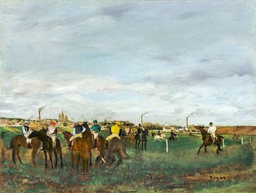 De race, Edgar Degas (ca. 1871–1872) van Atelier Liesjes