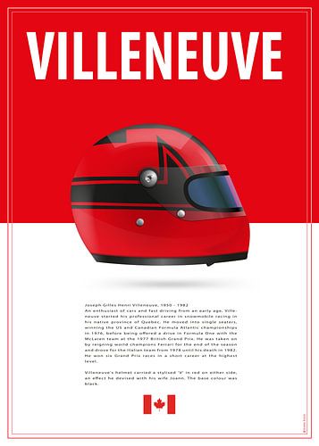 Gilles Villeneuve Helm