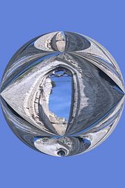 Church window in spherical shape by George van der Vliet