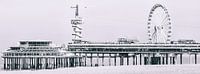 Scheveningen Pier mit dem Bungy Tower und dem Riesenrad