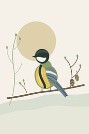 Great Tit — Alder Winter