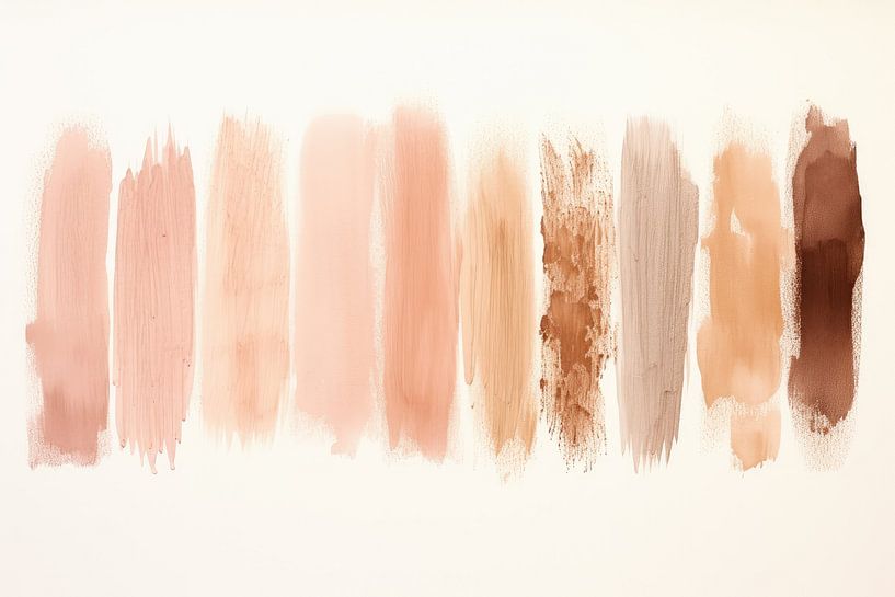 Paint sweeping boho style by Digitale Schilderijen