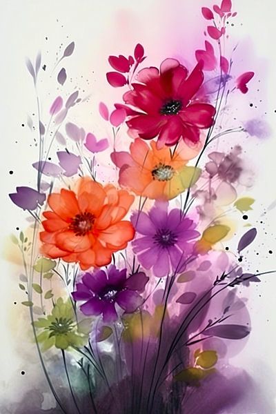 Colourful Flowers by Christian Ovís