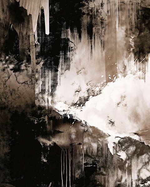 Caverneuze abstractie van Transmutation Art