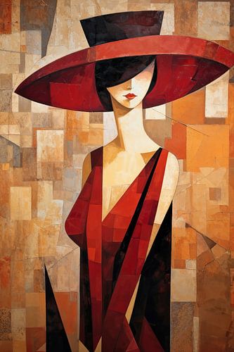 Femme avec chapeau 123.35