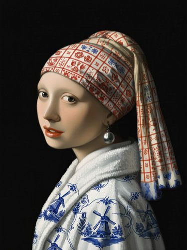 Girl with a Pearl Earring in Dutch design