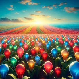 Un champ de bulbes sur ¡ guay !