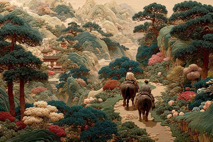picturesque japanese art by Egon Zitter