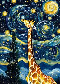 Giraffe — Starry Night Theme