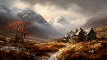 Scottish Cottage Painting