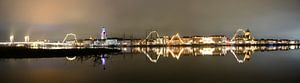 Kampen avondzicht op de skyline aan de IJssel van Sjoerd van der Wal Fotografie